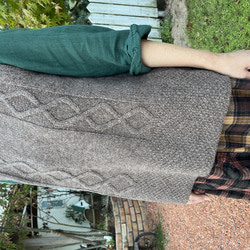 背中がかわいい♪アラン模様の後ろ開きベスト（25s−169） 7枚目の画像