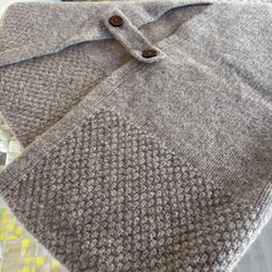 背中がかわいい♪アラン模様の後ろ開きベスト（25s−169） 14枚目の画像