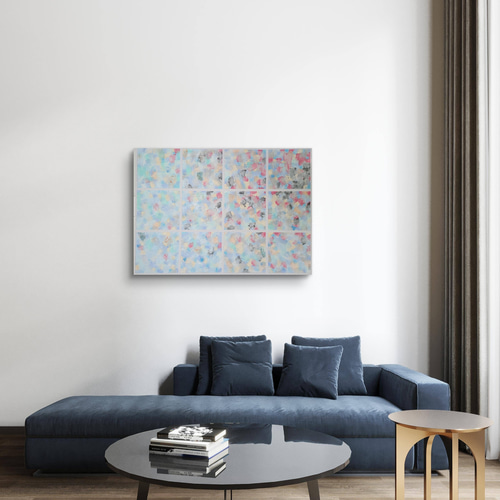 純情可憐 / 抽象画 90×65㎝ 大型パネル キャンバス 原画1点のみ モダン