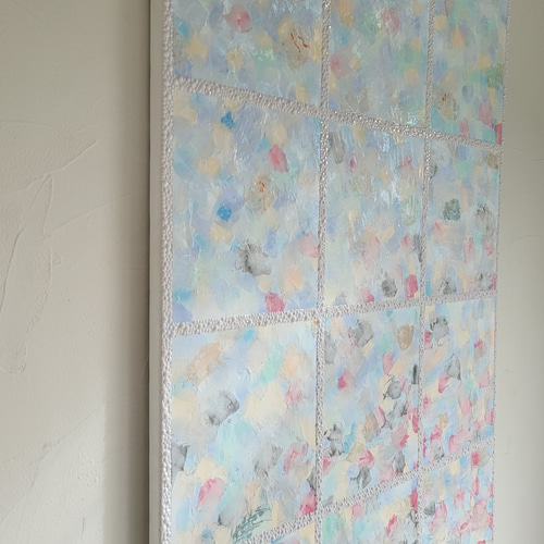 純情可憐 / 抽象画 90×65㎝ 大型パネル キャンバス 原画1点のみ モダン