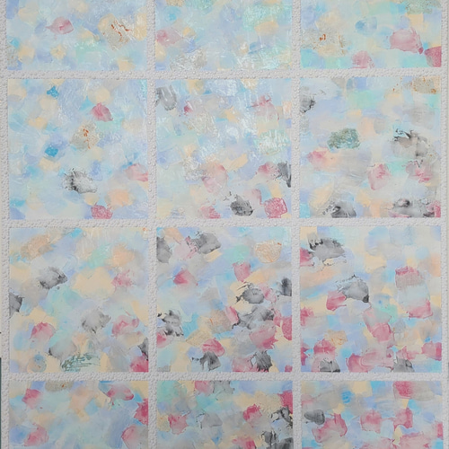 純情可憐 / 抽象画 90×65㎝ 大型パネル キャンバス 原画1点のみ モダン