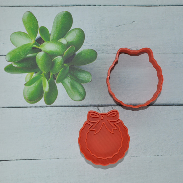 A379-99 クリスマスリーフ（内型･外型セット) 1枚目の画像