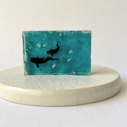 ジンベイザメの（コバルトブルー濃い）オブジェ / レジン / インテリア / 置物 / 夏 / 海 7枚目の画像