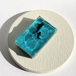 ジンベイザメの（コバルトブルー濃い）オブジェ / レジン / インテリア / 置物 / 夏 / 海 5枚目の画像