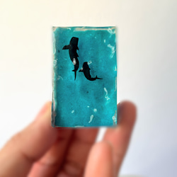 ジンベイザメの（コバルトブルー濃い）オブジェ / レジン / インテリア / 置物 / 夏 / 海 10枚目の画像