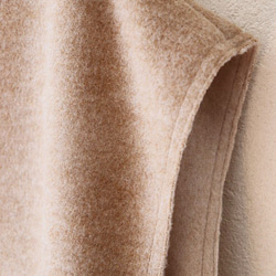 深Vポケット付きベスト（杢ベージュ） 8枚目の画像