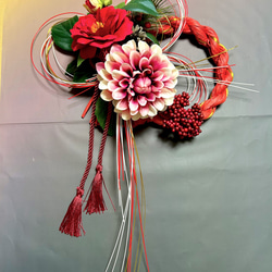 お正月早割り＊新作しめ縄飾り＊外して飾れるスワッグタイプ＊ドライ