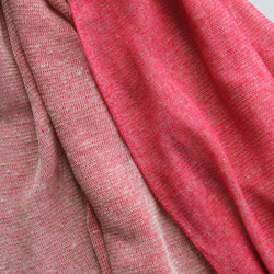 リネンニット　リバーシブルストール　オペラルージュ×サーブル 4枚目の画像