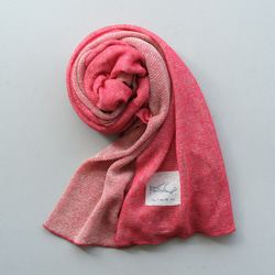 リネンニット　リバーシブルストール　オペラルージュ×サーブル 1枚目の画像