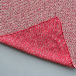 リネンニット　リバーシブルストール　オペラルージュ×サーブル 6枚目の画像