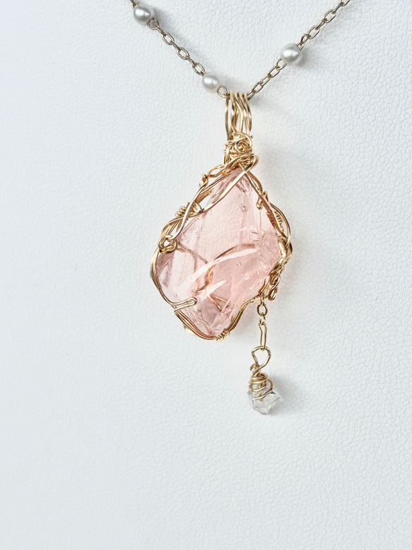 アンダラクリスタルのワイヤージュエリーネックレス✧ドラゴンズ