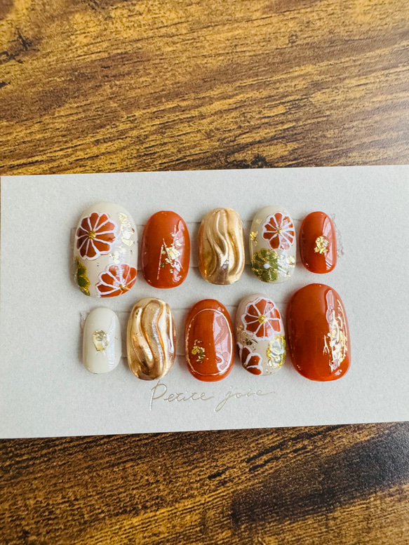 【成人式アート！】ジェルネイルチップ ʕ•̫͡•ʕ•̫͡•ʔご予約お急ぎください 3枚目の画像