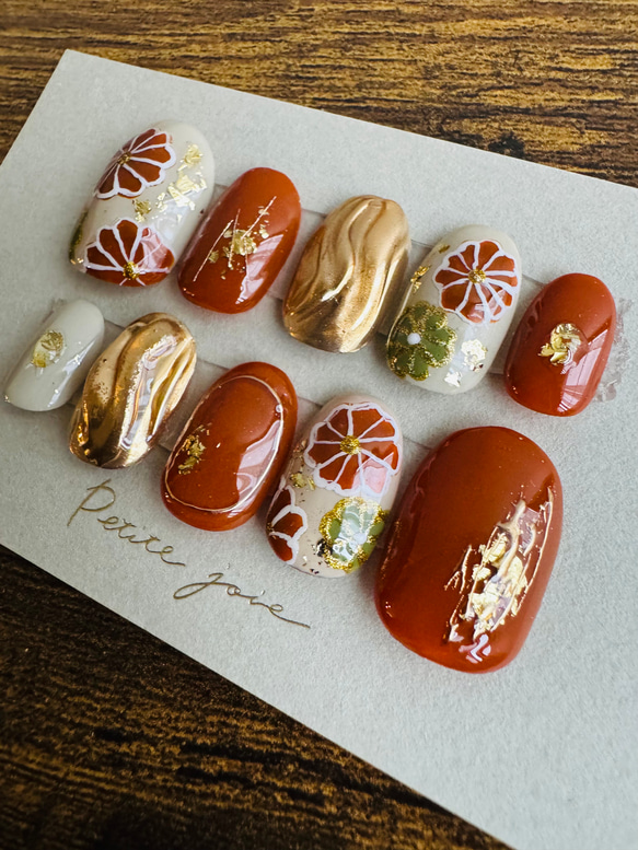 【成人式アート！】ジェルネイルチップ ʕ•̫͡•ʕ•̫͡•ʔご予約お急ぎください 1枚目の画像