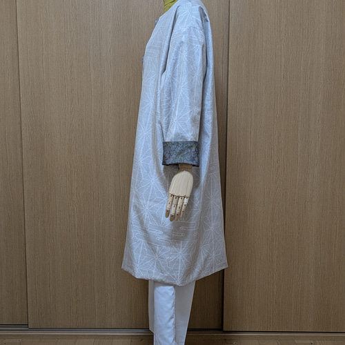 SOLD 着物リメイク リバーシブルコート 大島紬 フリーサイズ コート