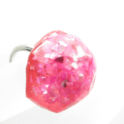 サンゴのタンゴでリズムにのったクォーツは、横回転がとまりません♪(創作リング)SR914 2枚目の画像