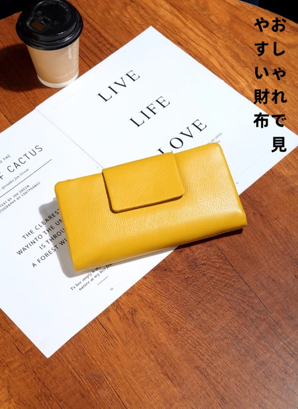 高級牛革大容量長財布携帯電話2025新型本革財布大札入れ