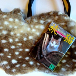 R様オーダー専用ページ＊黒猫のふわふわネコバッグ  エコファー 10枚目の画像