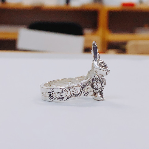 和うさぎのリング ✧ silver 指輪・リング 赤羽彫金 銀ゆび輪 通販