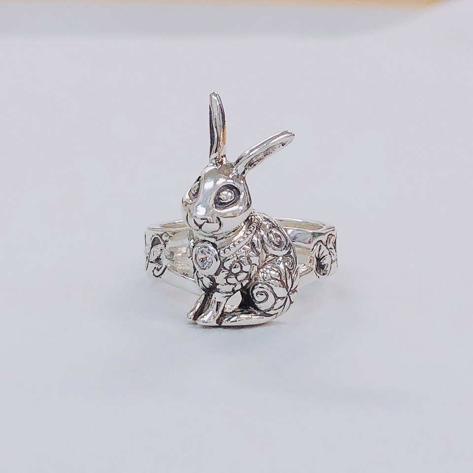 和うさぎのリング ✧ silver