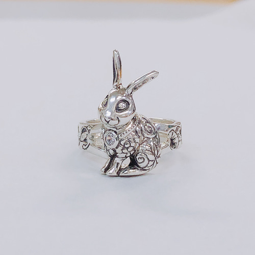 和うさぎのリング ✧ silver 指輪・リング 赤羽彫金 銀ゆび輪 通販
