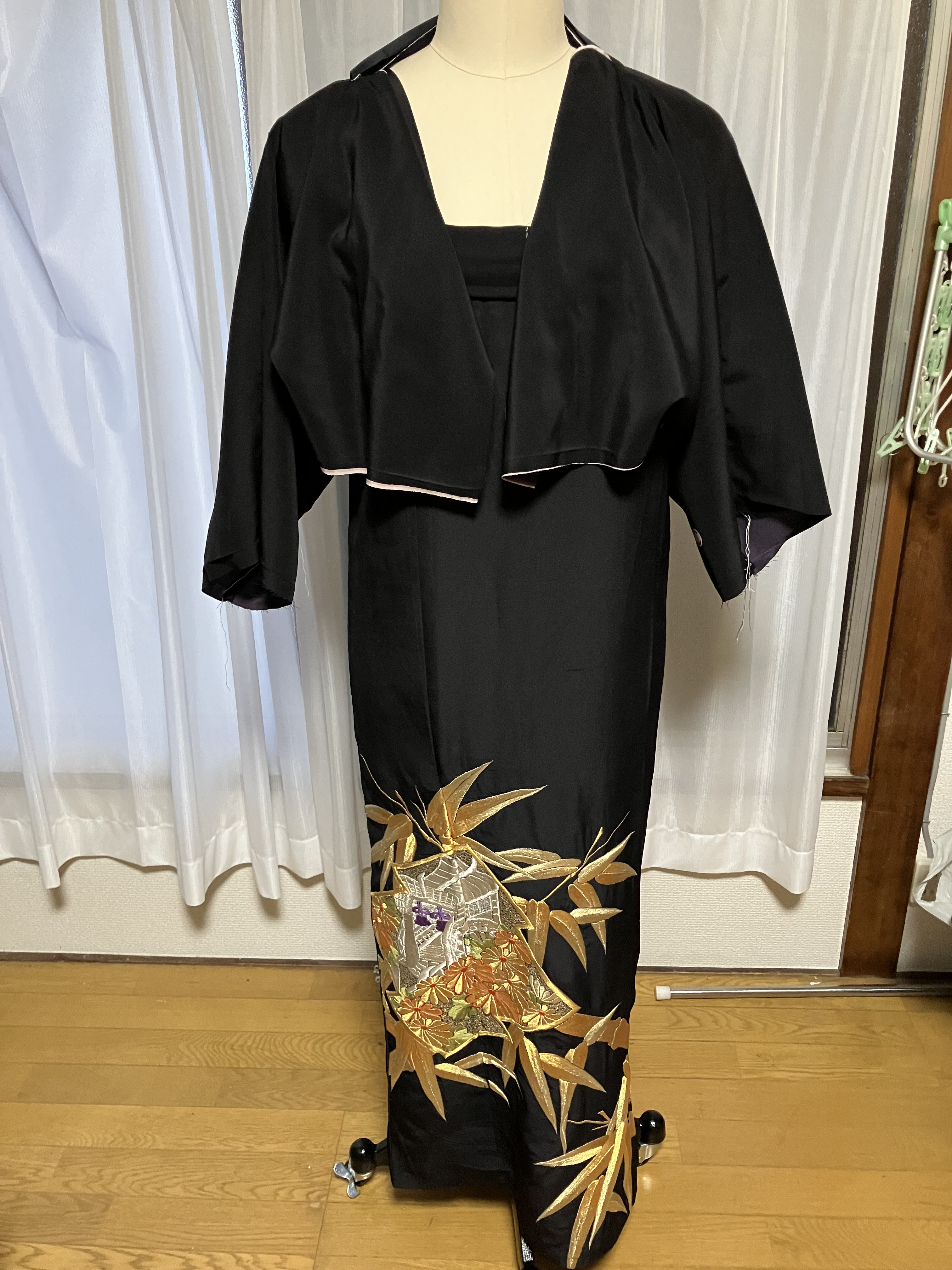 留袖からのリメイクドレス