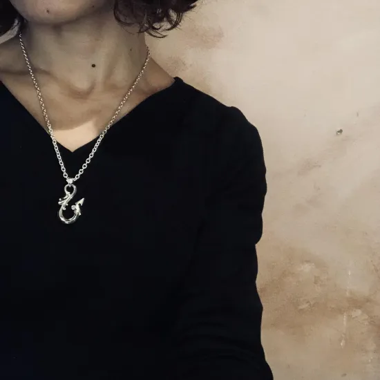 純銀製＊あずき3mmチェーン 46cm