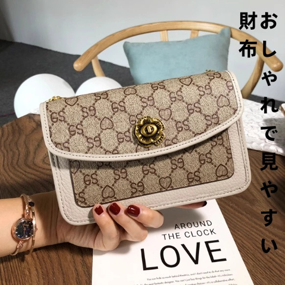 ロングウォレットバッグ女性2021新型斜め掛けチェーン脇バッグ百掛ワンショルダー脇小方形バッグファッション夏