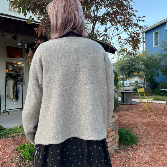 横編み2wayカーディガン 4枚目の画像