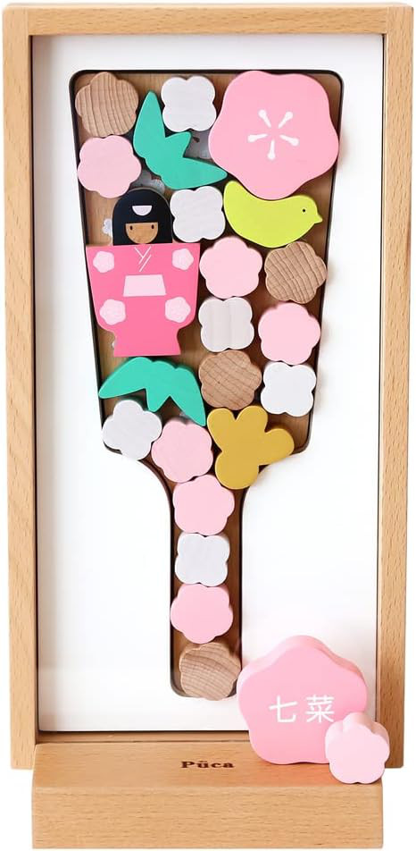 羽子板 初正月 プーカのはごいた 額型アクリルケース飾り お名前プレートに名前が入ります