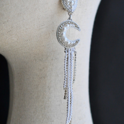 星　月　ハートのブライダルイヤリング　星イヤリング　月イヤリング 15枚目の画像