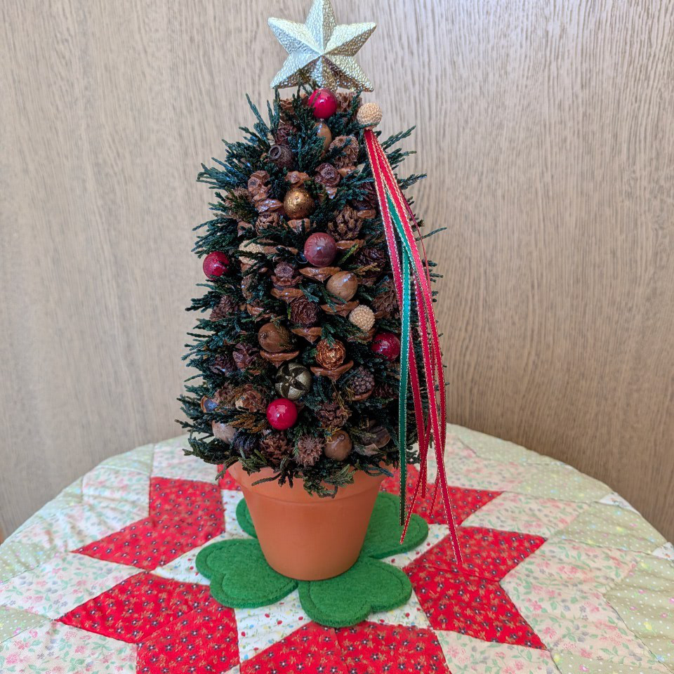 《新作＊X’mas》北欧の森の小さなクリスマスツリー高さ25cm（1点限定＊インテリアとしても）