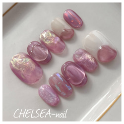 61))ミラーネイル ぷっくり シルバーネイル ネイルチップ フレンチガーリー 61))ミラーネイル ぷっくり シルバーネイル ネイルチップ フレンチ