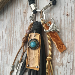 パラコードタッセルバッグチャーム ネイティブ・アメリカン バッグ