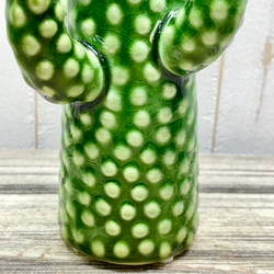 サボテン花瓶 グリーン セラミック フラワーベース SERAXベルギーデザイン 11枚目の画像