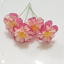 ミニ布花♡ガーベラ＊濃いピンク♡素材 その他素材 Rie♪hana 通販