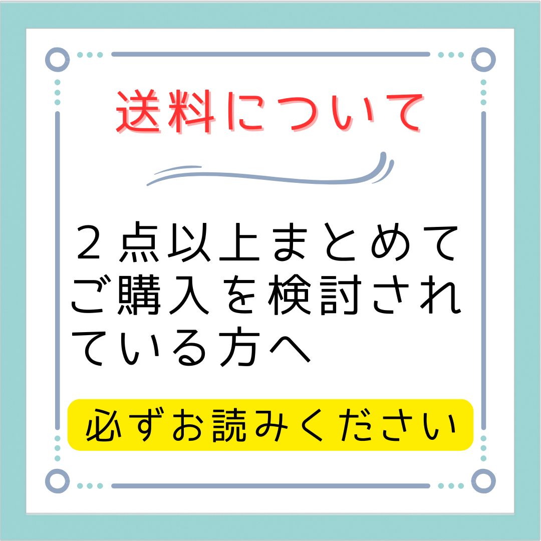 【送料について大切なお知らせ】2点以上まとめてご購入を検討されている方へ