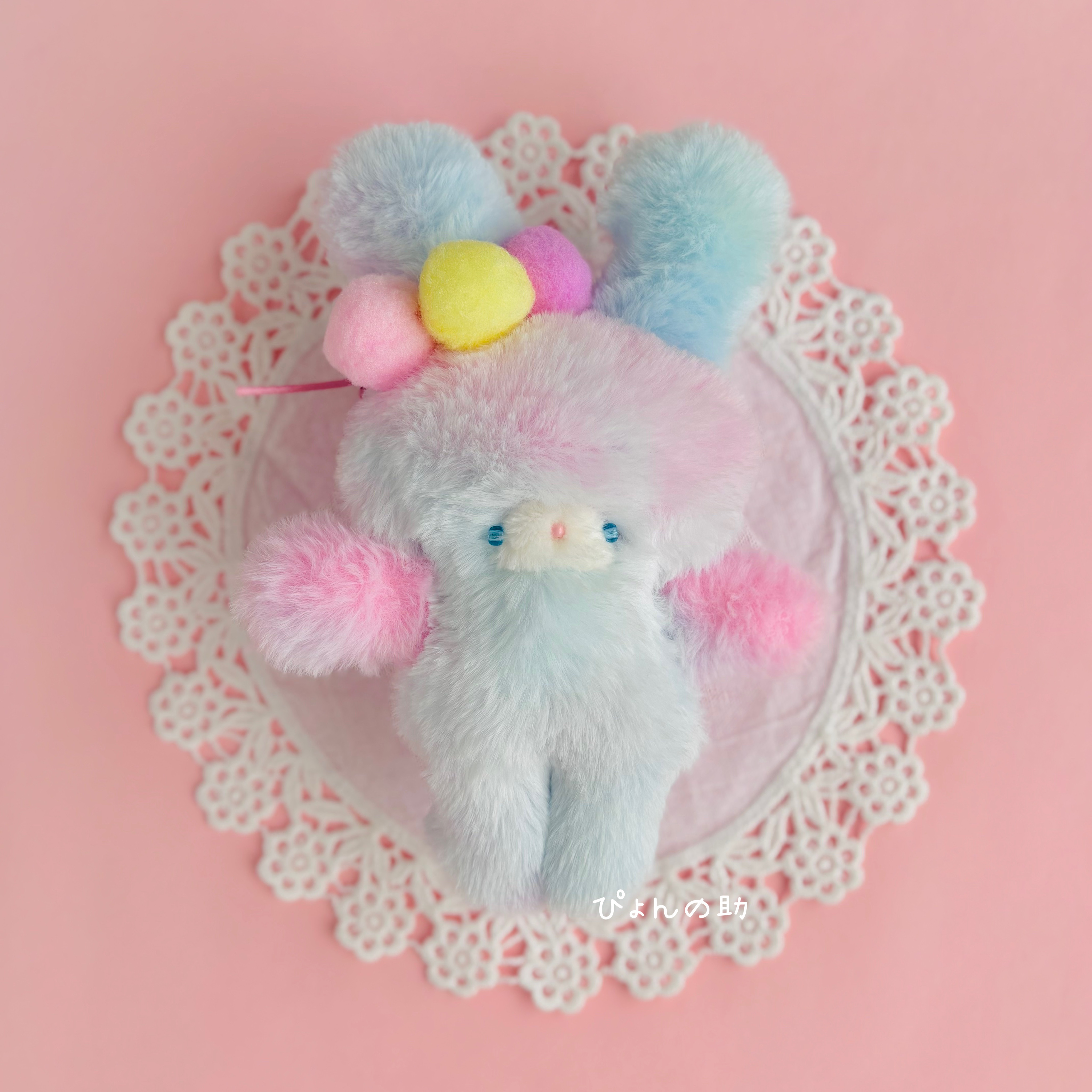 フワフワ☁️ユメカワうさちゃん手のひらサイズ うさぎのぬいぐるみ②