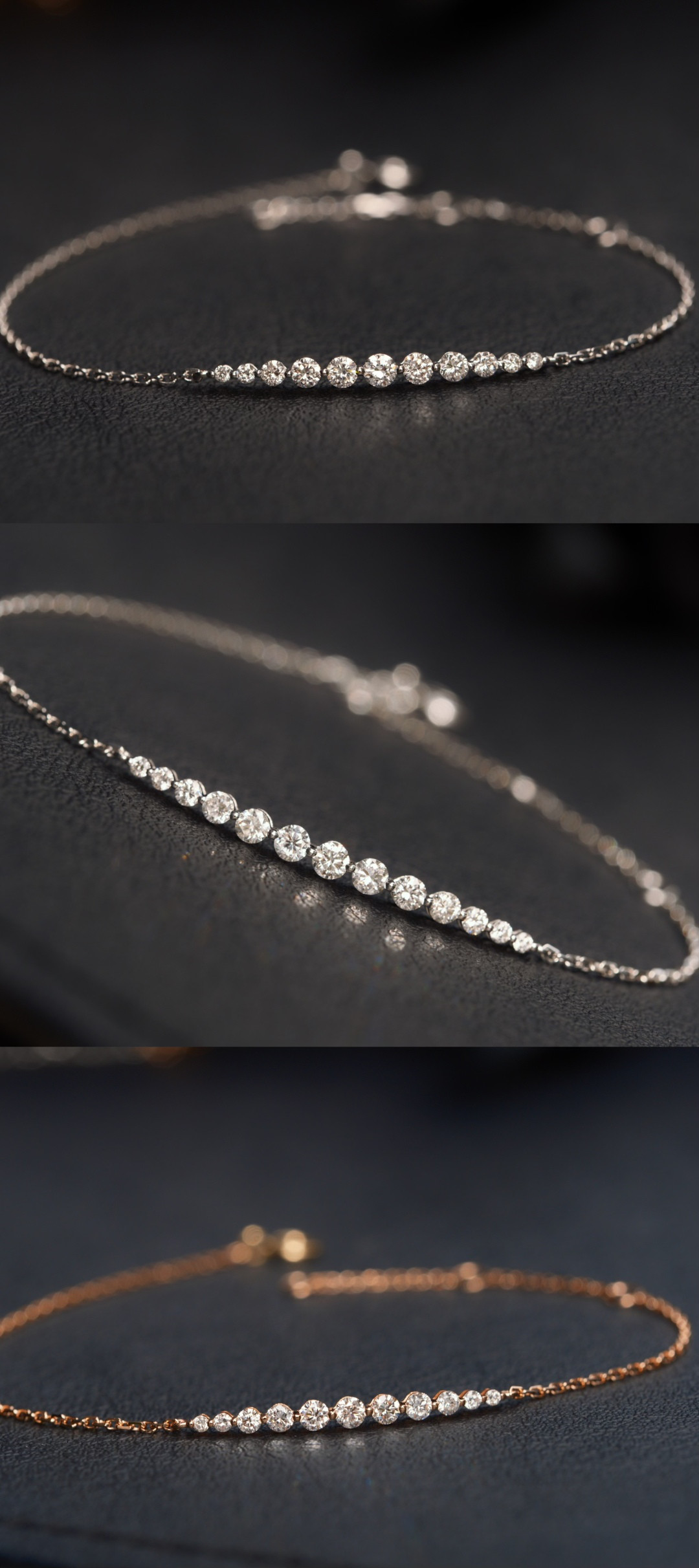 ラボグロウンダイヤモンドブレスレットk18 4312