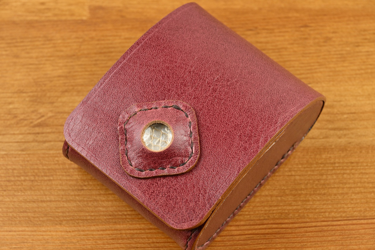 コマ縫いの小物入れ(マグネット)