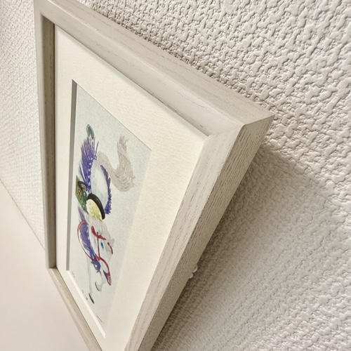 2026年干支飾り 限定色7部 紫 「午」 手摺り木版画 「飾り馬」 縁起物