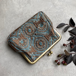 ミナペルホネン【タンバリン dop】グレー☆親子がま口 長財布 がま口