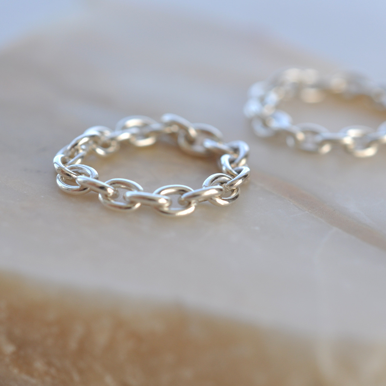 【LINK RING】シルバーチェーンリング