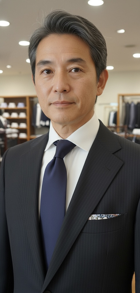 LIBERTYタナローンネクタイ　ネイビーレイク