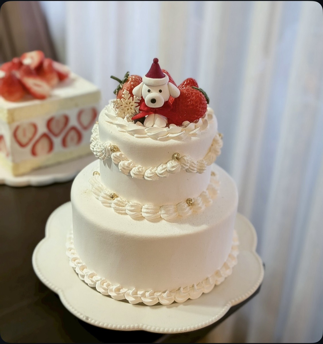 ワンちゃん✖︎クリスマスクレイケーキ