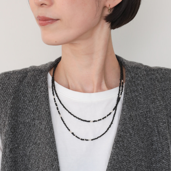 Short double necklace 2枚目の画像