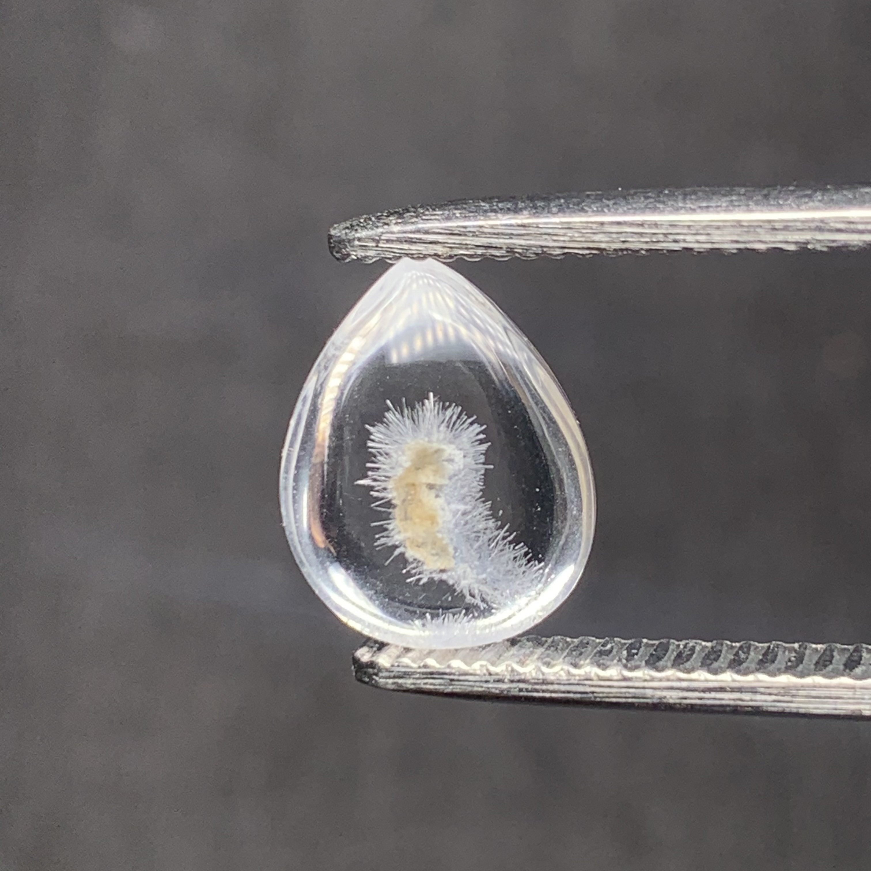 1  グラム デュモルチエライトインクォーツ ルース／天然水晶の中の青い世界／一点もの 希少天然石