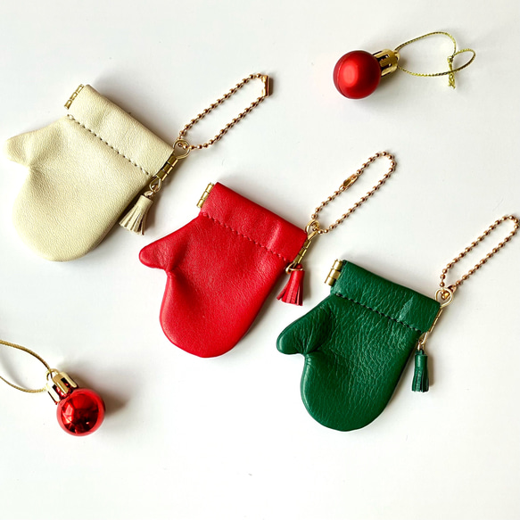 【特集掲載】冬のカラフルminiミトン レザーチャーム&リングケース 14枚目の画像