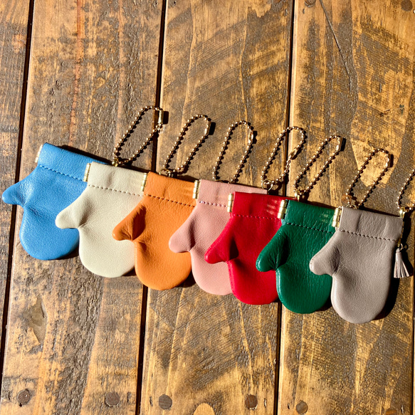 【特集掲載】冬のカラフルminiミトン レザーチャーム&リングケース 10枚目の画像