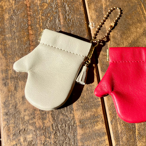 【特集掲載】冬のカラフルminiミトン レザーチャーム&リングケース 6枚目の画像