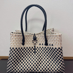 プラカゴ　メルカド　トートバッグ　パサール　模様編み　細あみ　990 まるごと洗えるバッグ プラカゴ メルカド トートバッグ パサール 模様